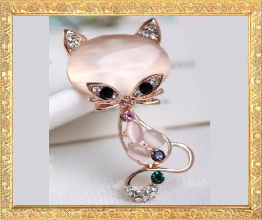 Win 1 of 7 CRYSTAL & RHINESTONE Cat Brooches!