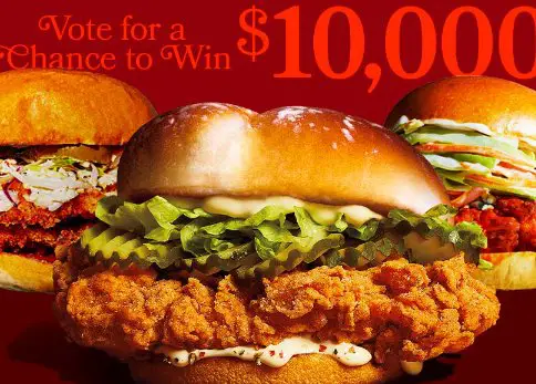 Win $10,000 Cash In The Artesano Chicken Sandwich Challenge Voting Sweepstakes