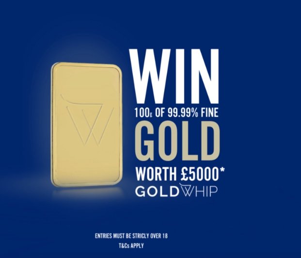 Win 100g Of Gold In The Goldwhip Sweepstakes