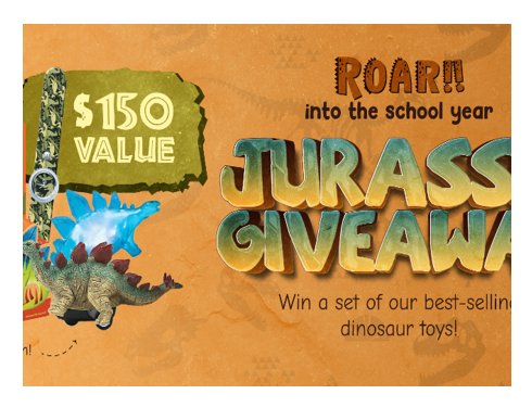 Win $150 Worth of Dinosaur Toys In The Ragamuffin Boutique Jurassic Giveaway