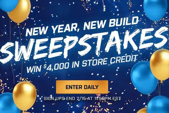 Win $4000 For Auto Parts And Accessories In The New Year, New Build Sweepstakes