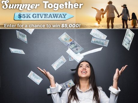 Win $5,000 Cash In The HGTV Summer Together Giveaway