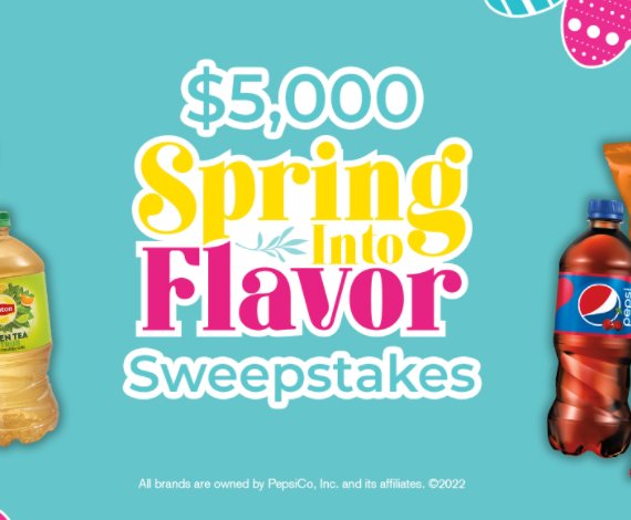 Win $5,000 Cash In The  Tasty Rewards Spring Into Flavor Sweepstakes