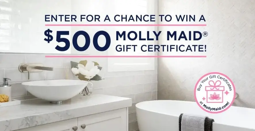 Win $500 In The Molly Maid Gift Card In The Holiday Clean Home Giveaway