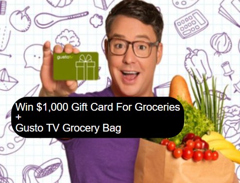 Win A $1,000 Gift Card For Groceries In The Gusto TV’s Back-To-School Giveaway