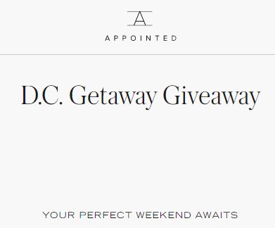 Win A $1,600 Washington DC Weekend Getaway In The DC Getaway Sweepstakes