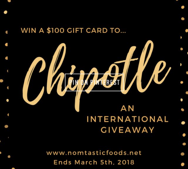 Win a $100 Gift Card to Chipotle!