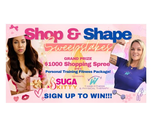 Win A $1000 Shopping Spree + Premium Personal Training Fitness Package