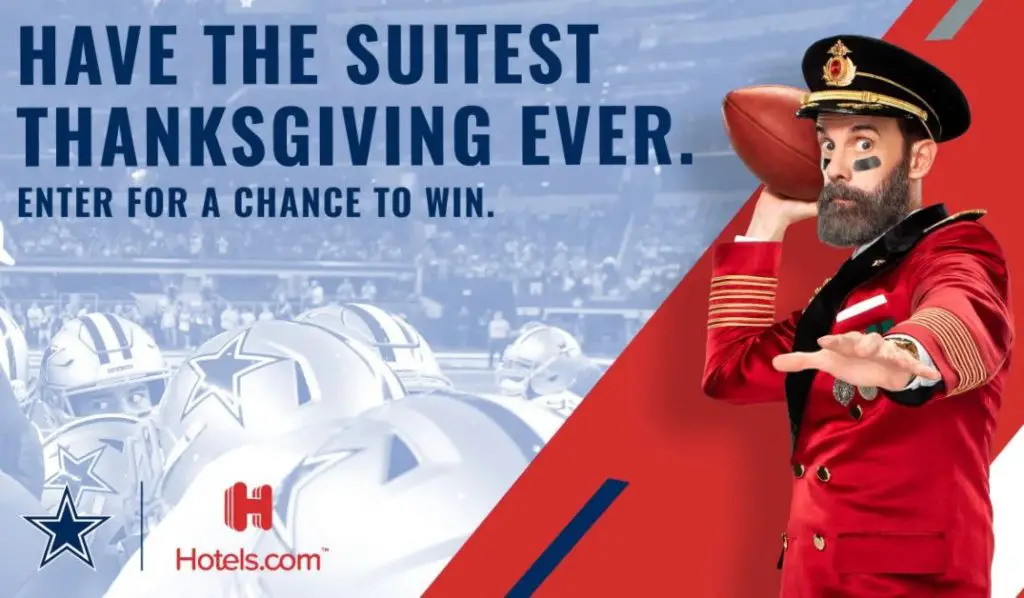 Win A $25,000 Prize Package In The Dallas Cowboys Have The Suitest Thanksgiving Ever Sweepstakes