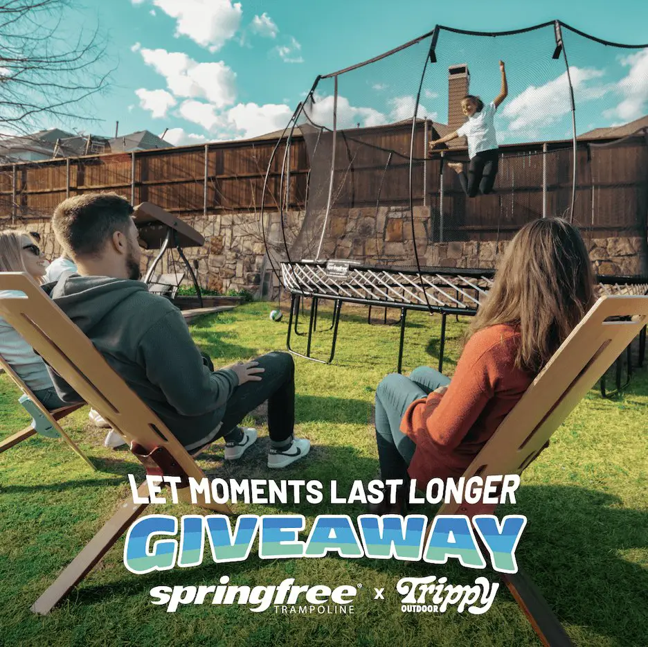 Win A $3,200 Trampoline + 4 Outdoor Chairs Package In The Let Moments Last Longer Giveaway