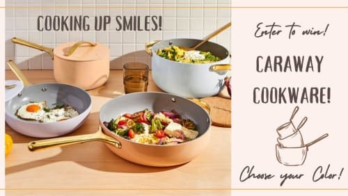 Win A $395 Caraway Cookware Set  In The Eckels Orthodontics Caraway Cookware Set Giveaway