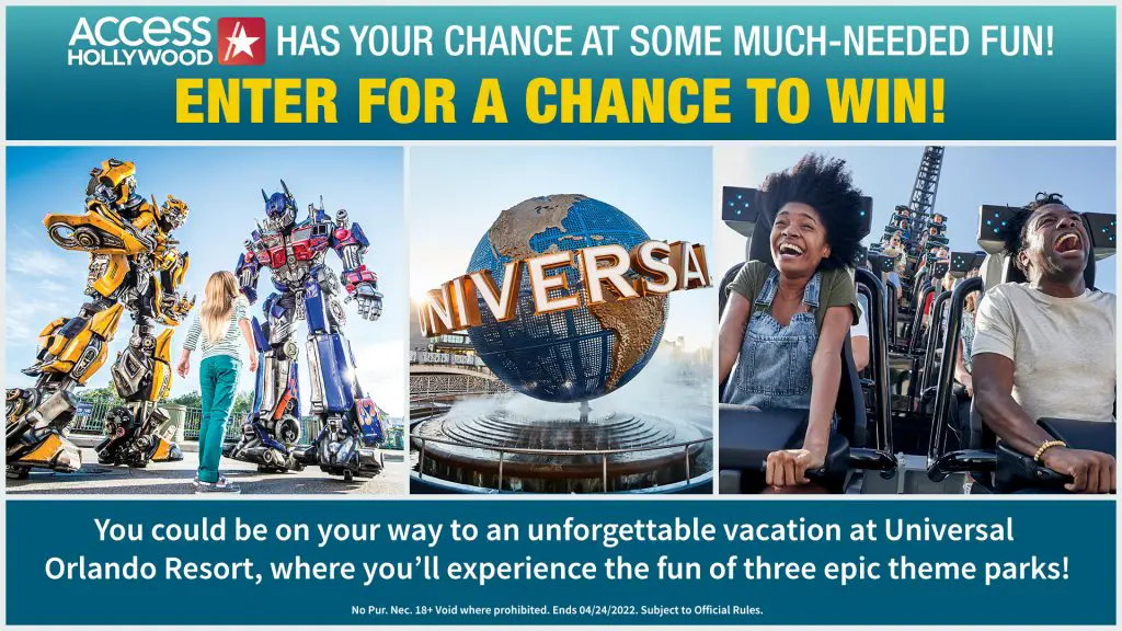 Win A $4,400 Trip For 4 To Universal Orlando Resort