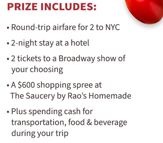 Win A $5,000 Trip For 2 To New York City In The Saucery Sweepstakes