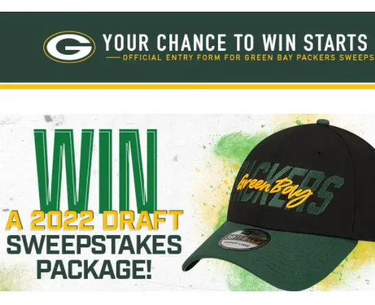 Win A $500 Green Bay Packers Gift Card + Packers Draft Cap & More