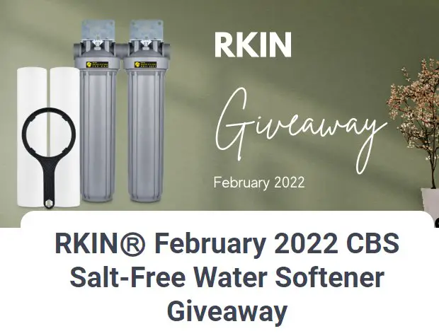 Win A $588 Water Softener