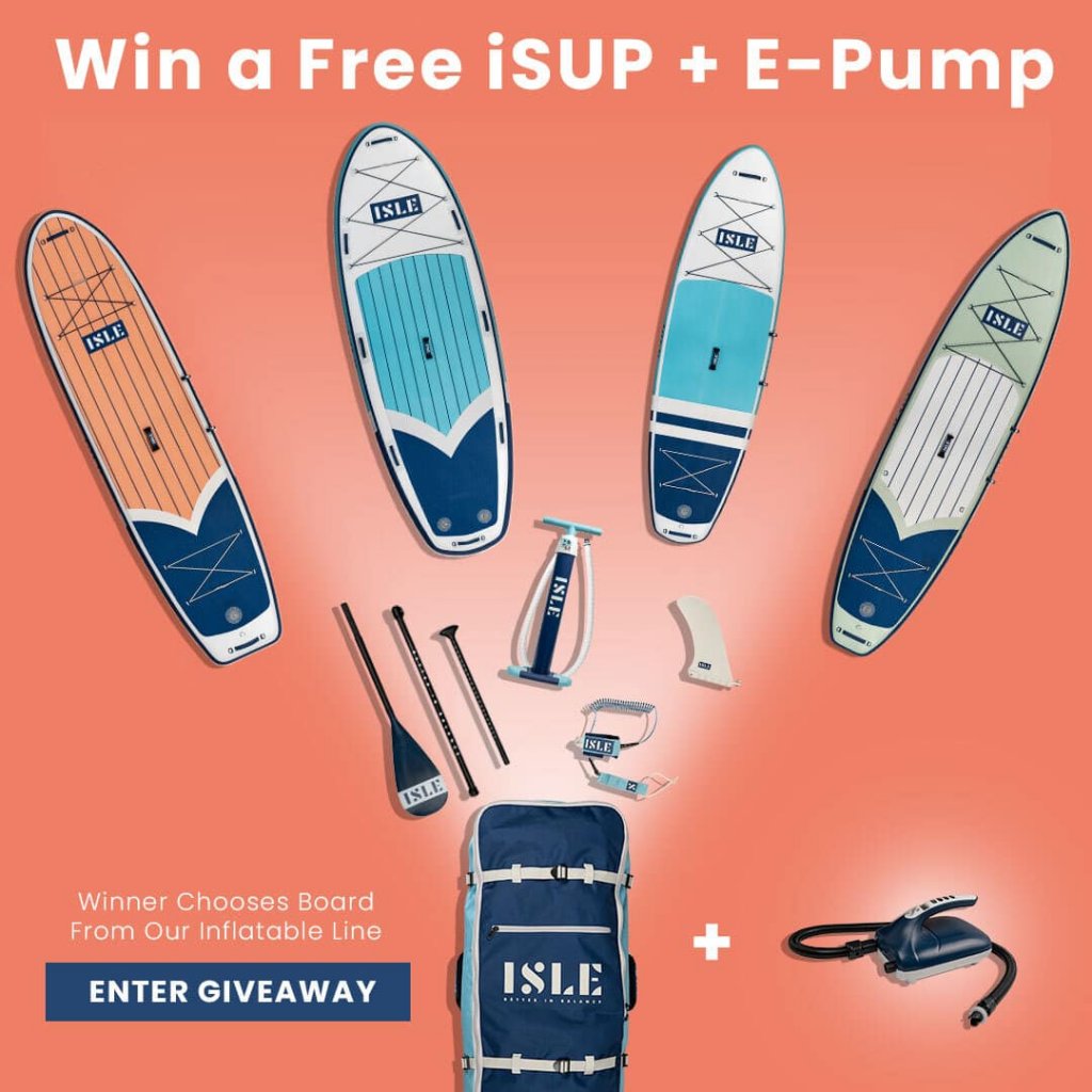 Win A $645 Paddle Board Package In The Isle Beach Day Paddle Board + Gear Giveaway