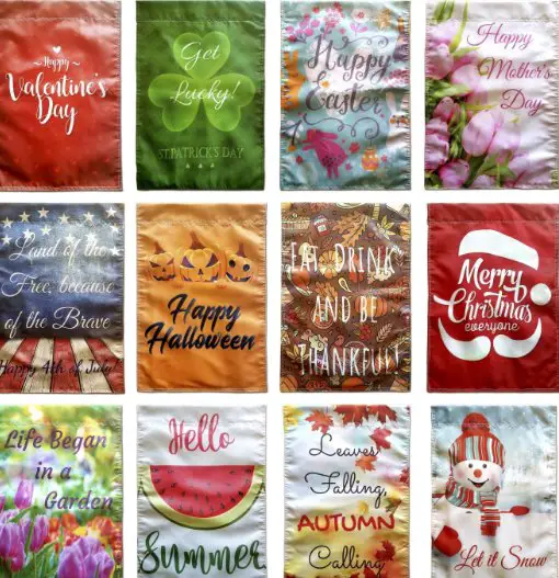 Win a Beautiful set of 12 Garden Flags