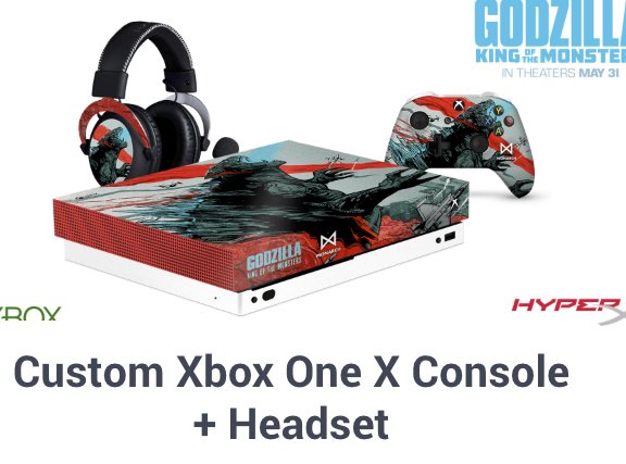 Win a Custom Godzilla Xbox One X