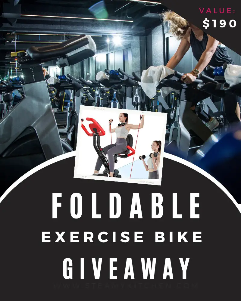 Win A Foldable Exercise Bike In The Pooboo Foldable Exercise Bike Giveaway