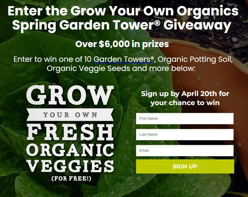 Win A Self Contained System Of 50+ Plants In The Garden Tower Project's Grow Your Own Organics Giveaway