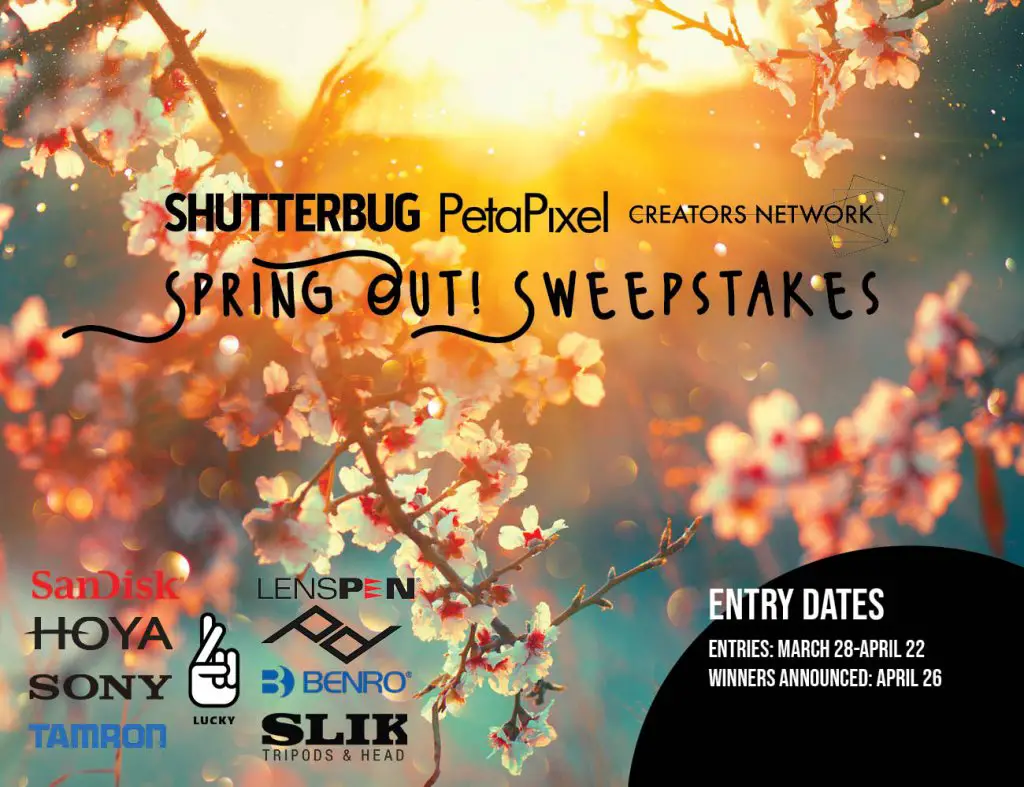 Win A Sony Camera, Lens And More In The Spring Out Sweepstakes