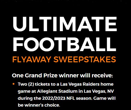 Enter To Win, Las Vegas Raiders