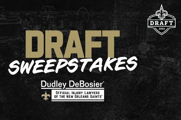 Win A Trip For Two People To Vegas For The 2022 NFL Draft IN The New Orleans Saints 2022 NFL Draft Sweepstakes