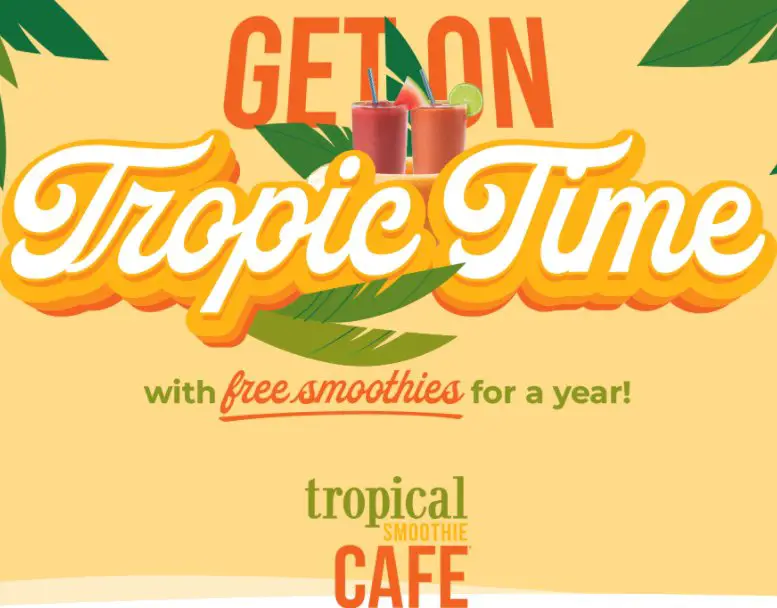 Win Free Smoothies For A Whole Year