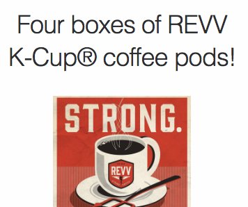 Win REVV Keurig K-Cup Pods