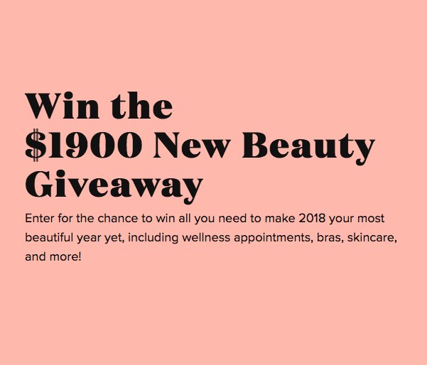 Win the $1,900 New Beauty Giveaway