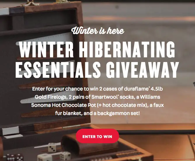 Winter Hibernating Essentials Giveaway