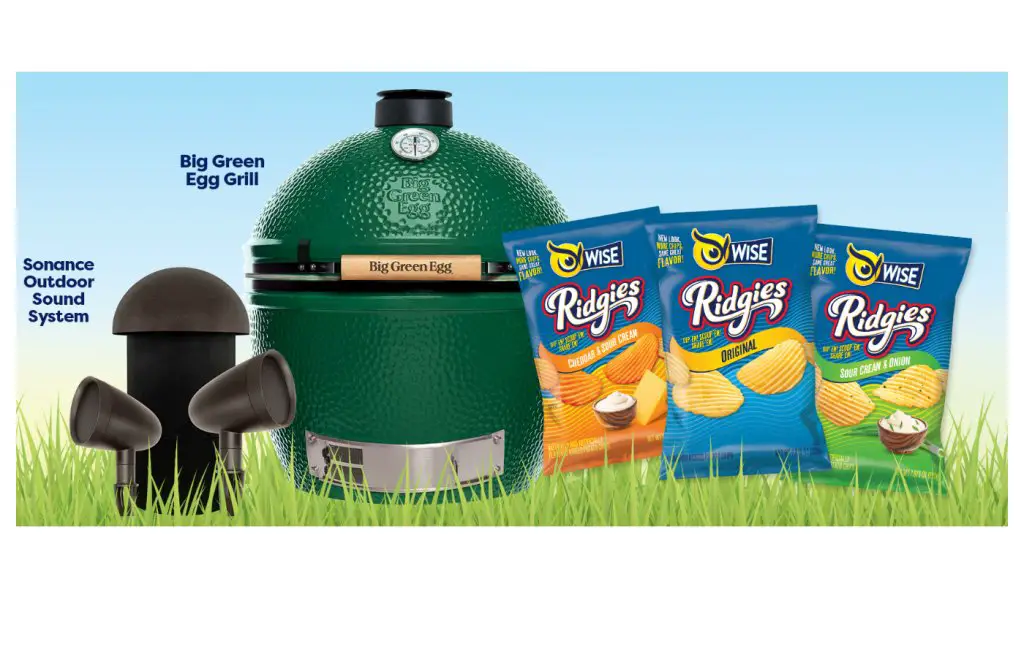 Wise Foods Ridgies Munch The Crunch Giveaway - Win A Big Green Egg Grill, Ridgies For A Year & More