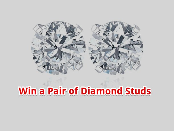 Woman's World Refresh Your Jewelry Box Sweepstakes -  Win a Pair of 14k Gold 1Ct Diamond Studs