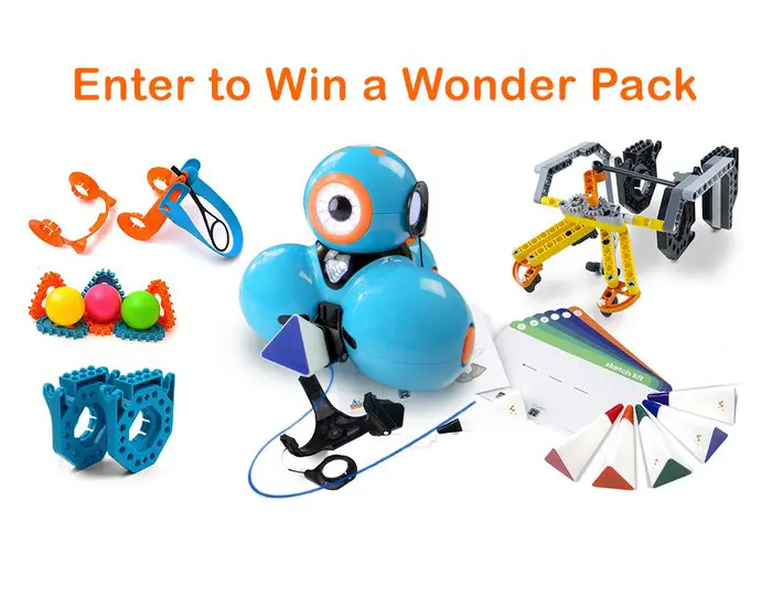 Wonder Workshop April 2023 Wonder Pack Giveaway - Win A Dash Robot With Building Kit, Launcher And More