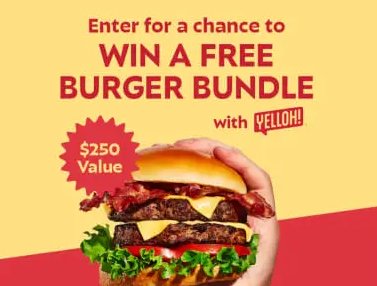 YELLOH Burger Bundle Sweepstakes – Win The Ultimate Burger Bundle (10 Winners)