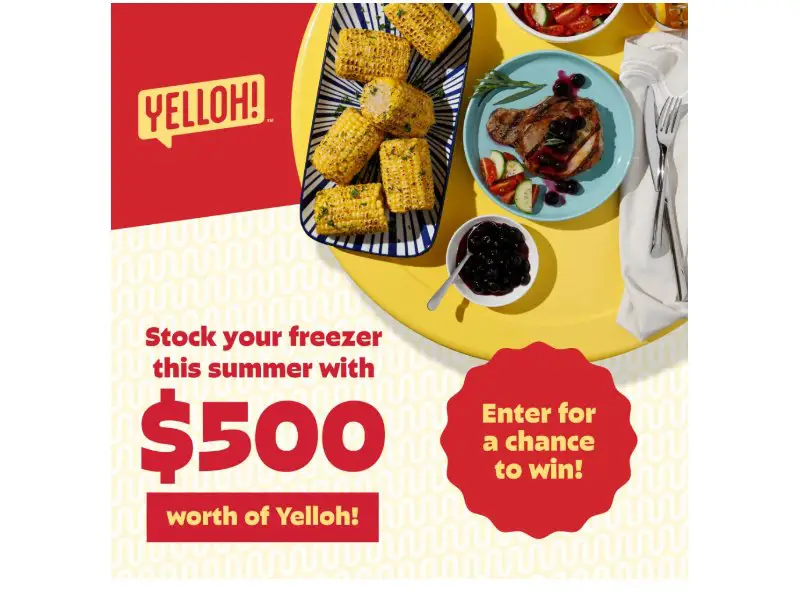 Yelloh Sweepstakes - Win Discount Coupons Worth $500 (5 Winners)