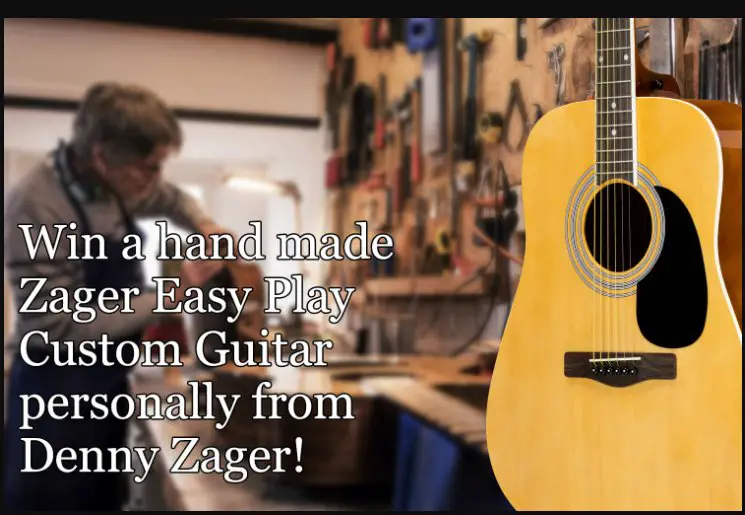 Zager Guitar Giveaway - Win A Hand Made Zager Easy Play Custom Guitar