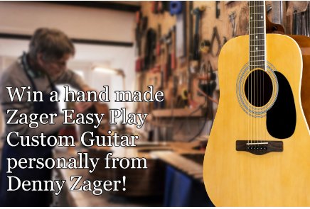 Zager Guitar Giveaway – Win A Handmade Zager Easy Play Custom Guitar