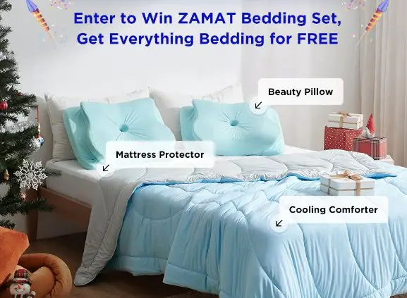 Zamat New Year Giveaway - Win 1 Zamat Bedding Set (3 Winners)