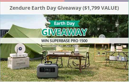 Zendure Earth Day Giveaway - Win A Zendure SuperBase Pro 1500